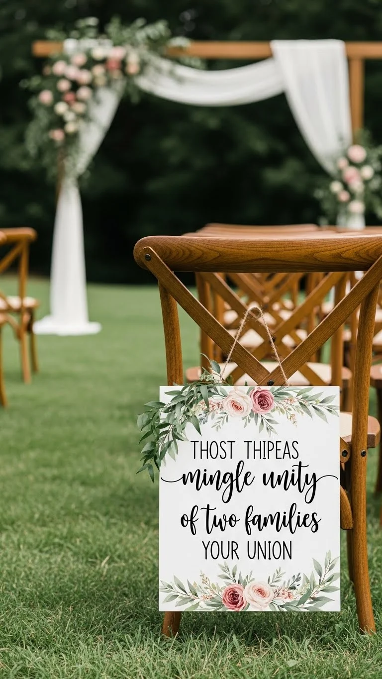 25 Wedding Sign Ideas That Add Charm to Your Big Day 11 “Choose a Seat, Not a Side” Sign
