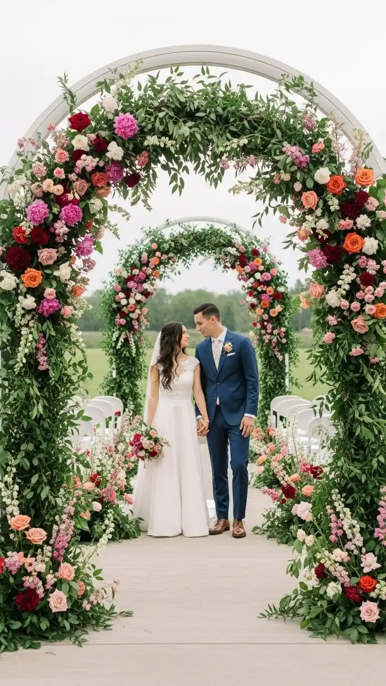 21 Creative Wedding Entrance Decor Ideas to Amaze Your Guests 5 Floral Archways