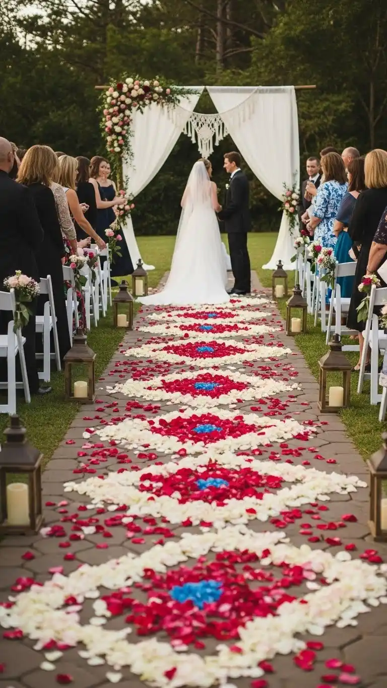 23 Creative Wedding Aisle Decor Ideas for Every Style 26 Flower Petal Aisle Runner