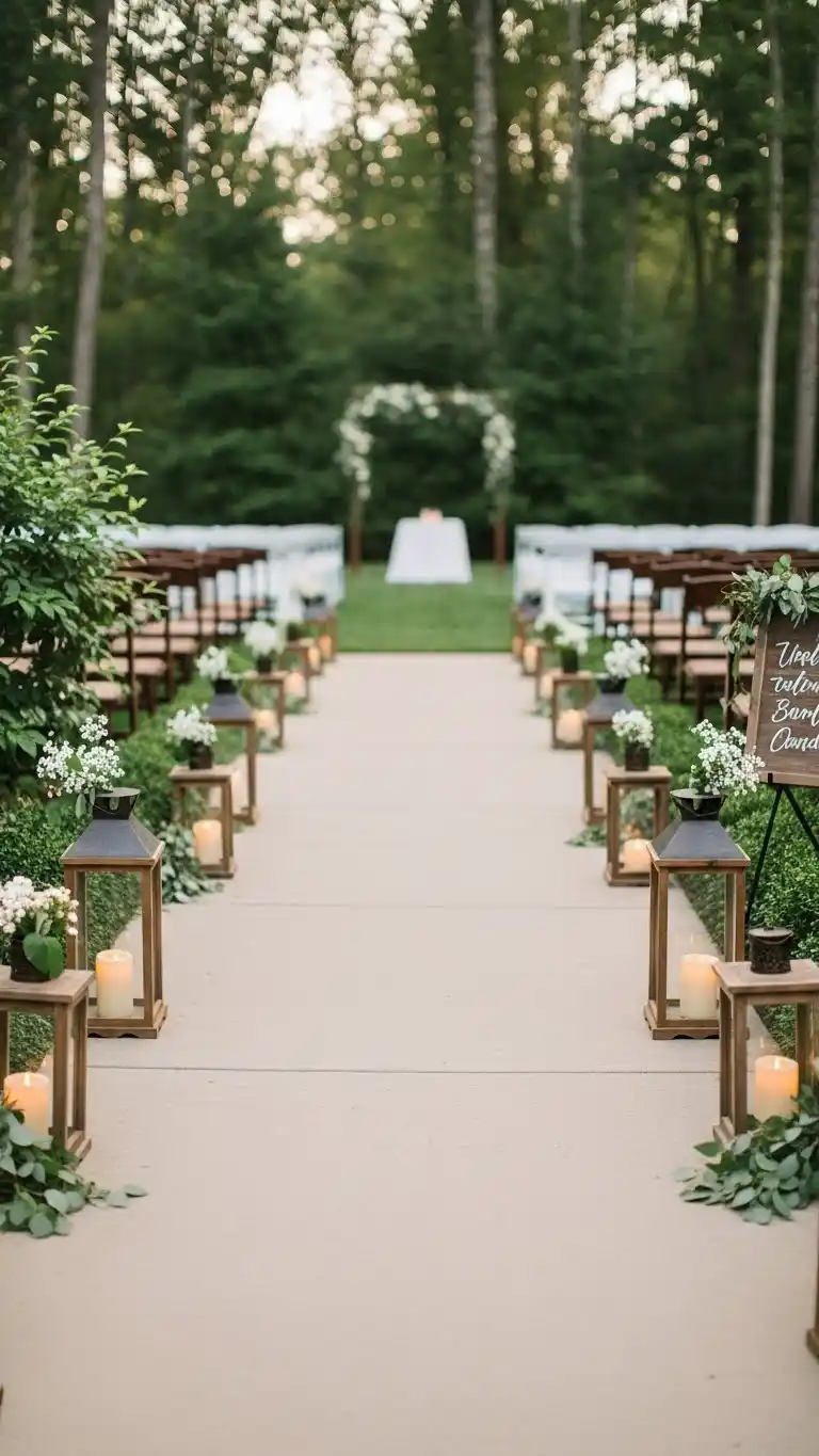 23 Ceremony Entrance Decor Ideas for a Stunning Welcome 11 Lantern Lined Walkways