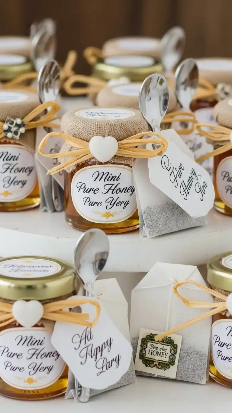 25 Stunning DIY Wedding Favors That Look Expensive 10 Mini Honey Jars