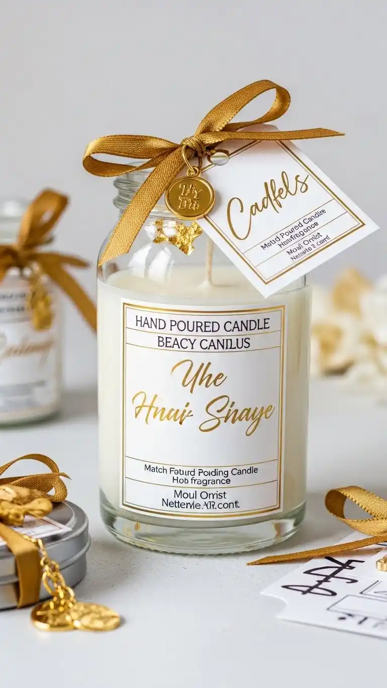 25 Stunning DIY Wedding Favors That Look Expensive 5 Personalized Candles