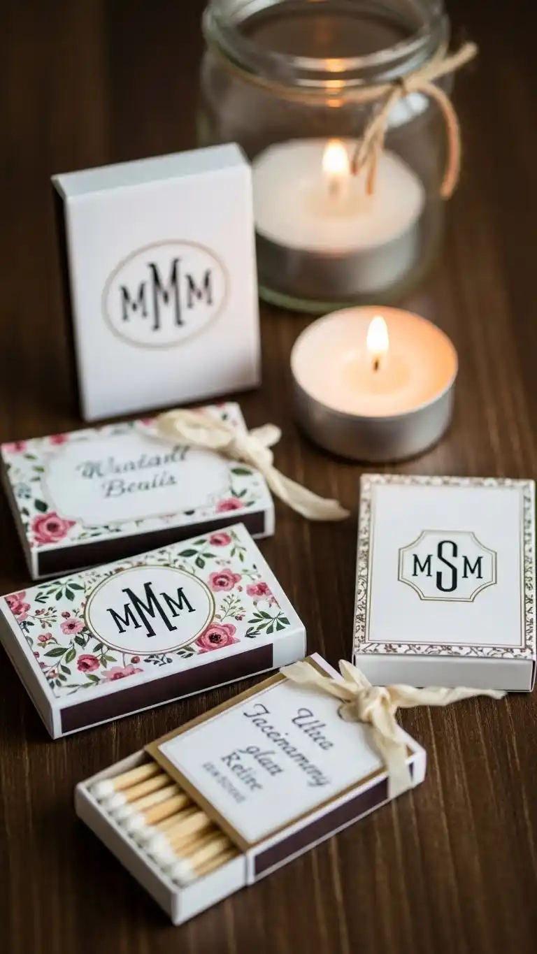 25 Stunning DIY Wedding Favors That Look Expensive 13 Personalized Matchboxes