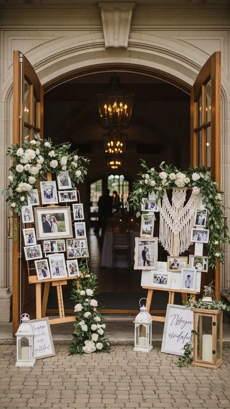 21 Creative Wedding Entrance Decor Ideas to Amaze Your Guests 24 Personalized Photo Displays