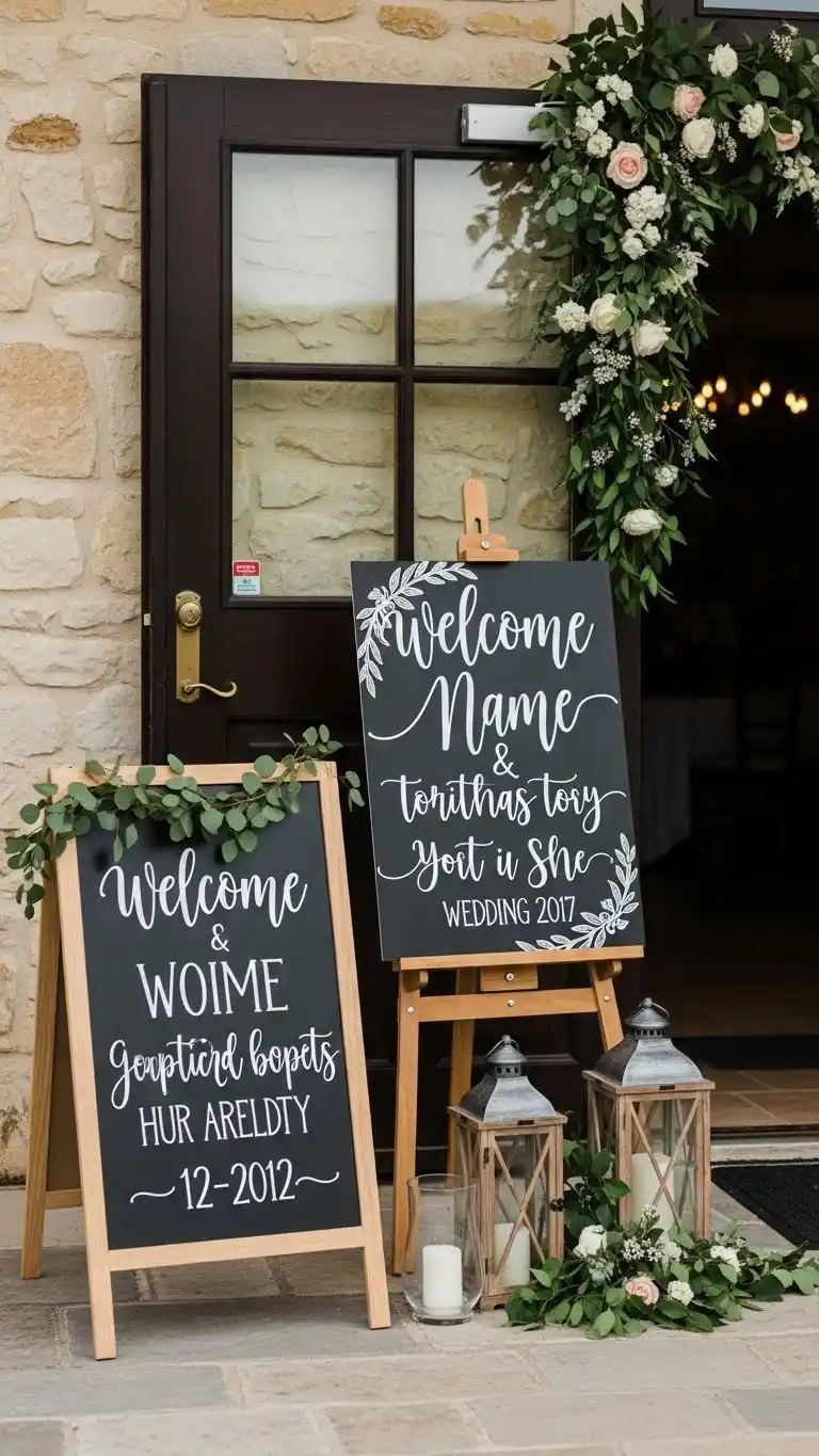 21 Creative Wedding Entrance Decor Ideas to Amaze Your Guests 15 Personalized Signage