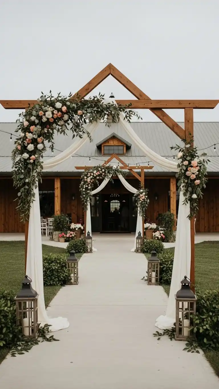 21 Creative Wedding Entrance Decor Ideas to Amaze Your Guests 21 Rustic Wooden Structures