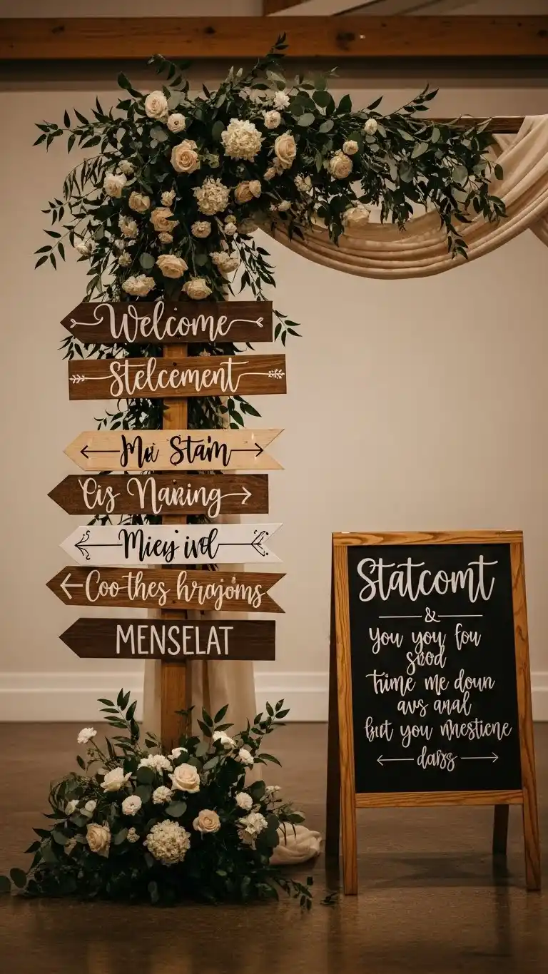 23 Ceremony Entrance Decor Ideas for a Stunning Welcome 15 Statement Signage