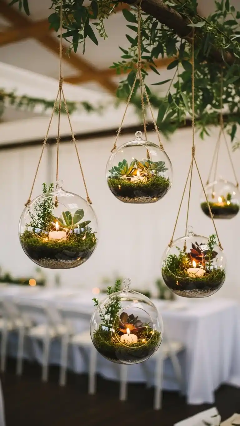 19 DIY Boho Wedding Decor Ideas to Transform Your Venue 15 11. DIY Hanging Terrariums