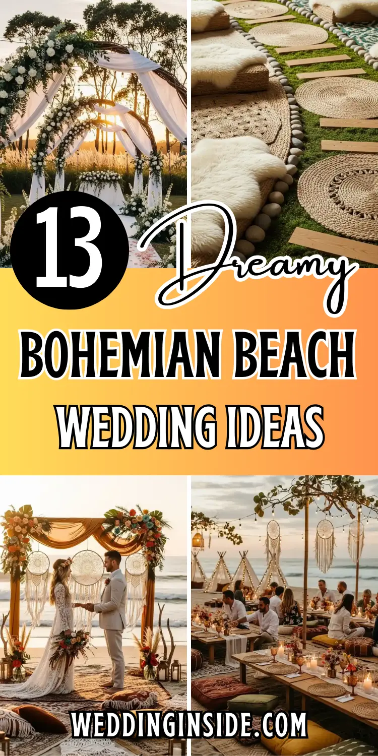 13 Bohemian Beach Wedding Ideas You’ll Love 2 13 Bohemian Beach Wedding Ideas You’ll Love