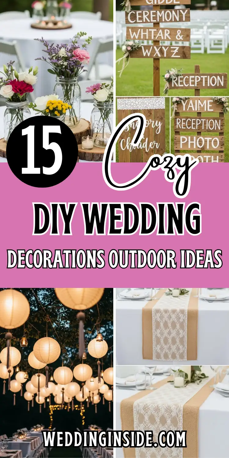 DIY Wedding Decorations Outdoor: 15 Cozy Ideas 2 15 DIY Wedding Decorations Outdoor Ideas