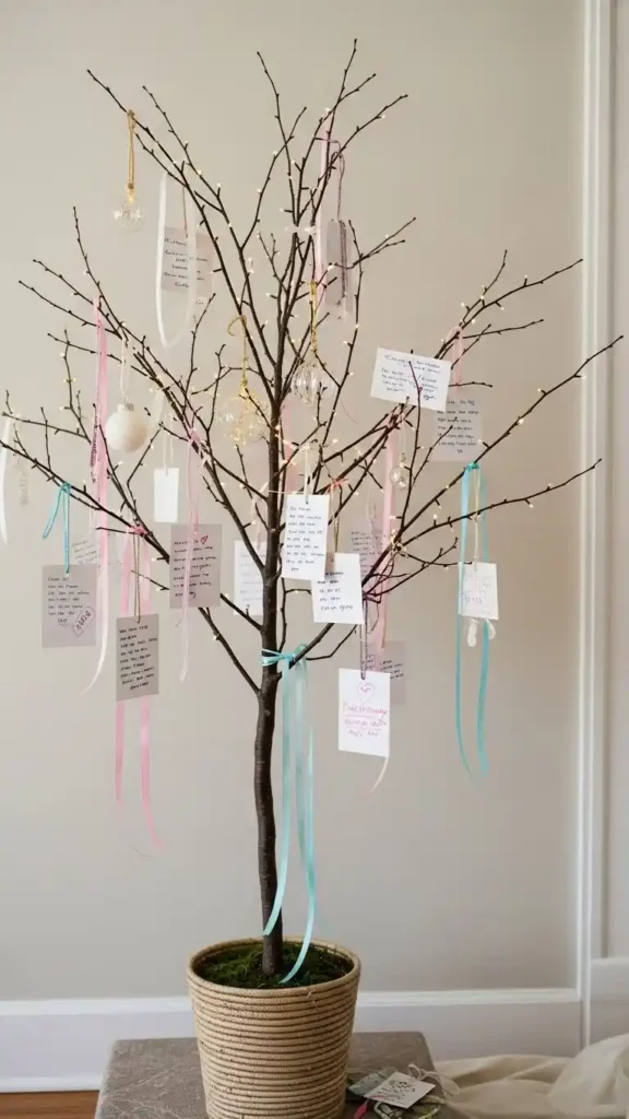 26 DIY Wedding Decorations on a Budget That Look Expensive 18 15. Budget Friendly Wishing Tree