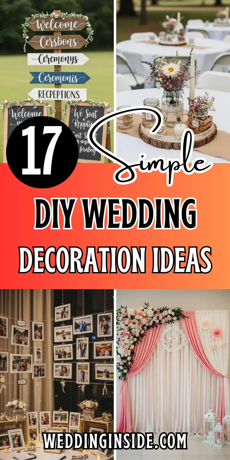 17 Easy DIY Wedding Decoration Ideas Anyone Can Make 2 17 DIY Wedding Decoration Ideas