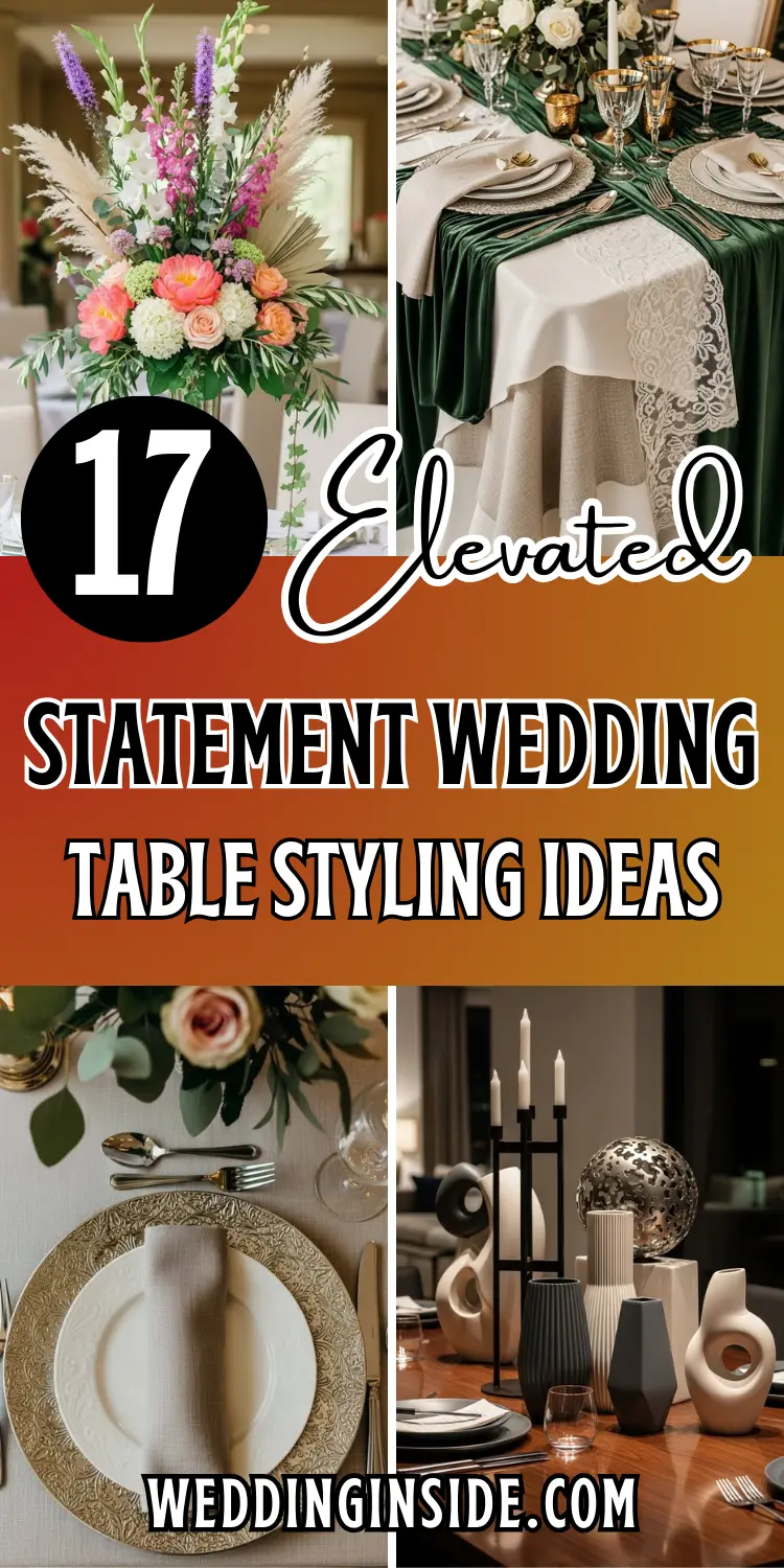 Statement Wedding Table Styling: 17 Elevated Ideas 2 17 Statement Wedding Table Styling Ideas