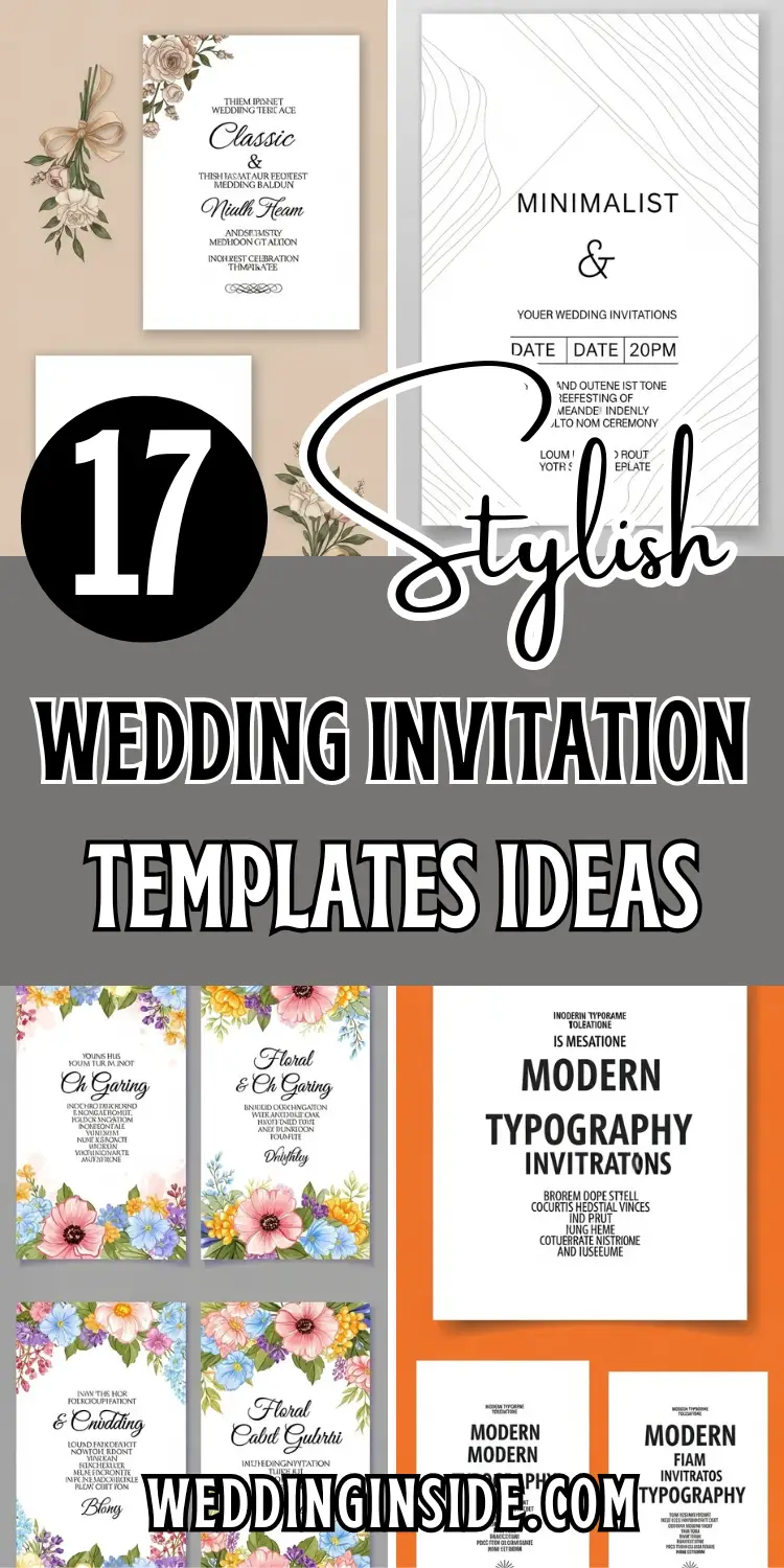 17 Wedding Invitation Templates Ideas That Feel Modern & Timeless 2 17 Wedding Invitation Templates Ideas