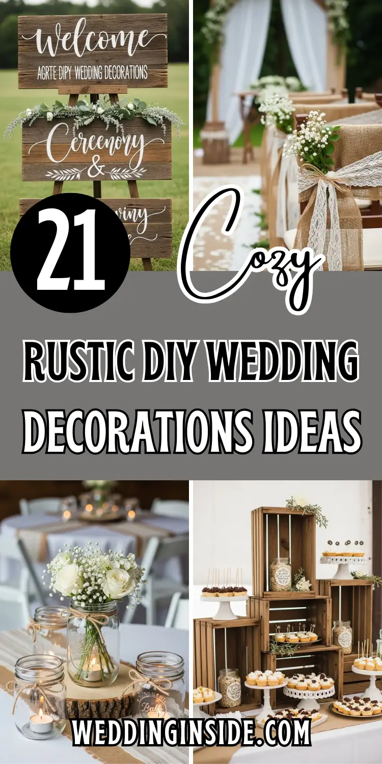 Rustic DIY Wedding Decorations Ideas – 21 Beautiful Designs 2 21 Rustic DIY Wedding Decorations Ideas