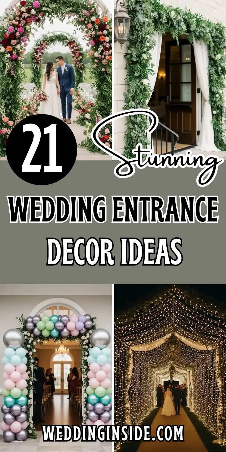 21 Creative Wedding Entrance Decor Ideas to Amaze Your Guests 2 21 Stunning Wedding Entrance Decor Ideas