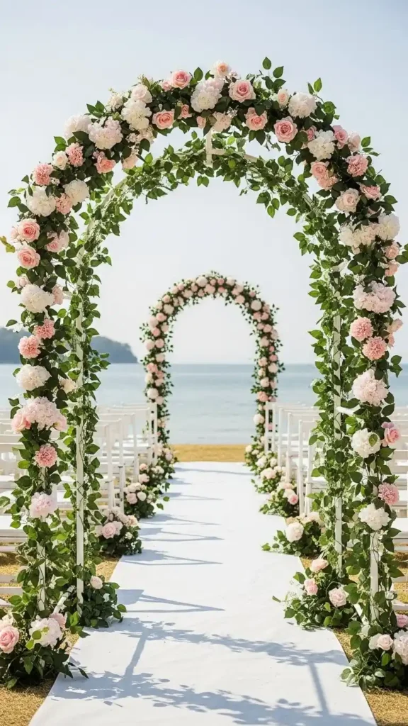 26 DIY Wedding Decorations on a Budget That Look Expensive 25 22. DIY Entrance Arch Decorated