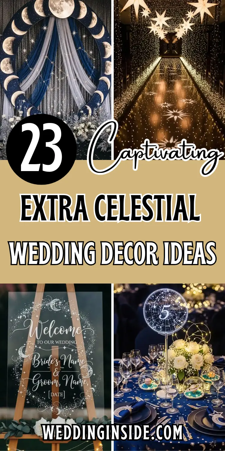 23 Extra Celestial Wedding Decor Ideas You’ll Love 2 23 Extra Celestial Wedding Decor Ideas