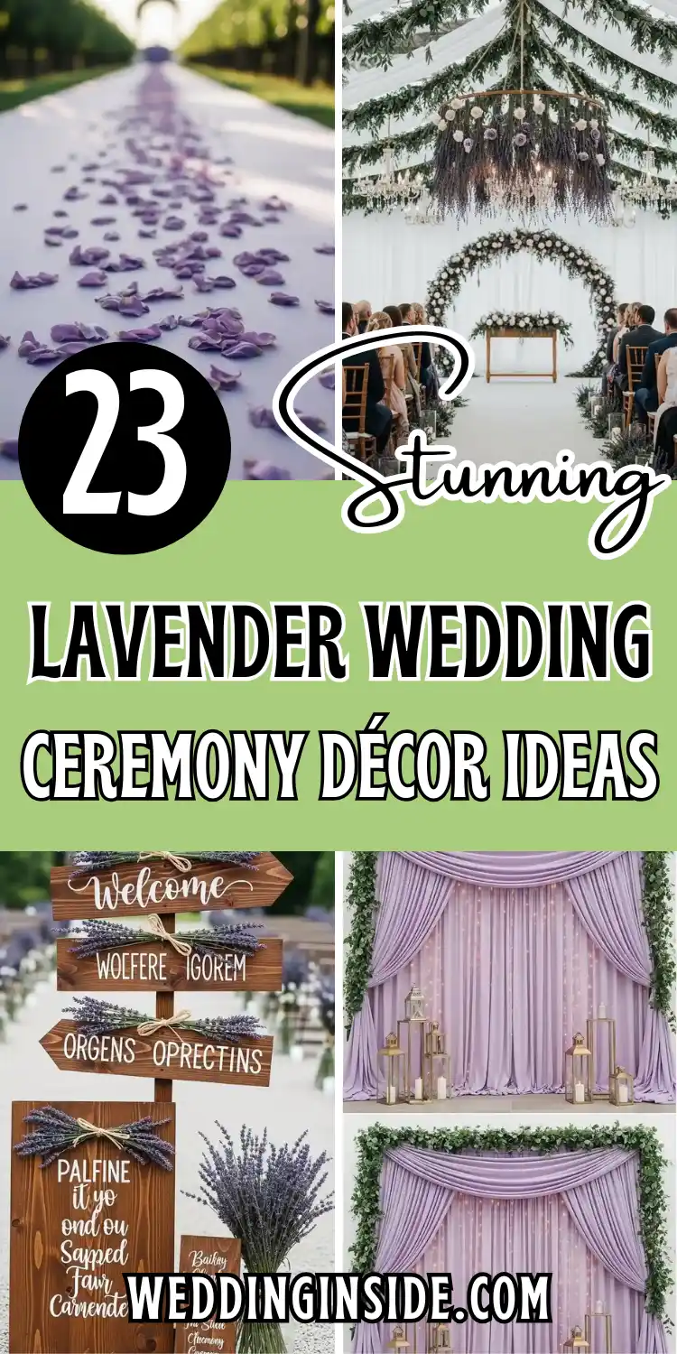 23 Stunning Lavender Wedding Ceremony Décor Ideas for Every Style 2 23 Stunning Lavender Wedding Ceremony Décor Ideas