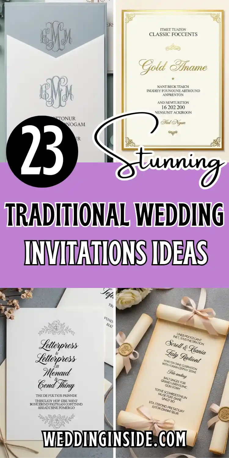 23 Classic Traditional Wedding Invitations That Never Go Out of Style 2 23 Stunning Traditional Wedding Invitations Ideas
