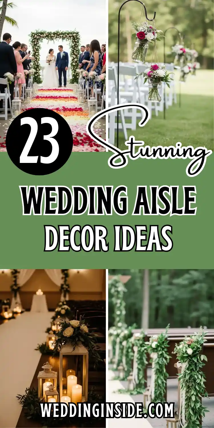 23 Creative Wedding Aisle Decor Ideas for Every Style 2 wedding aisle décor ideas