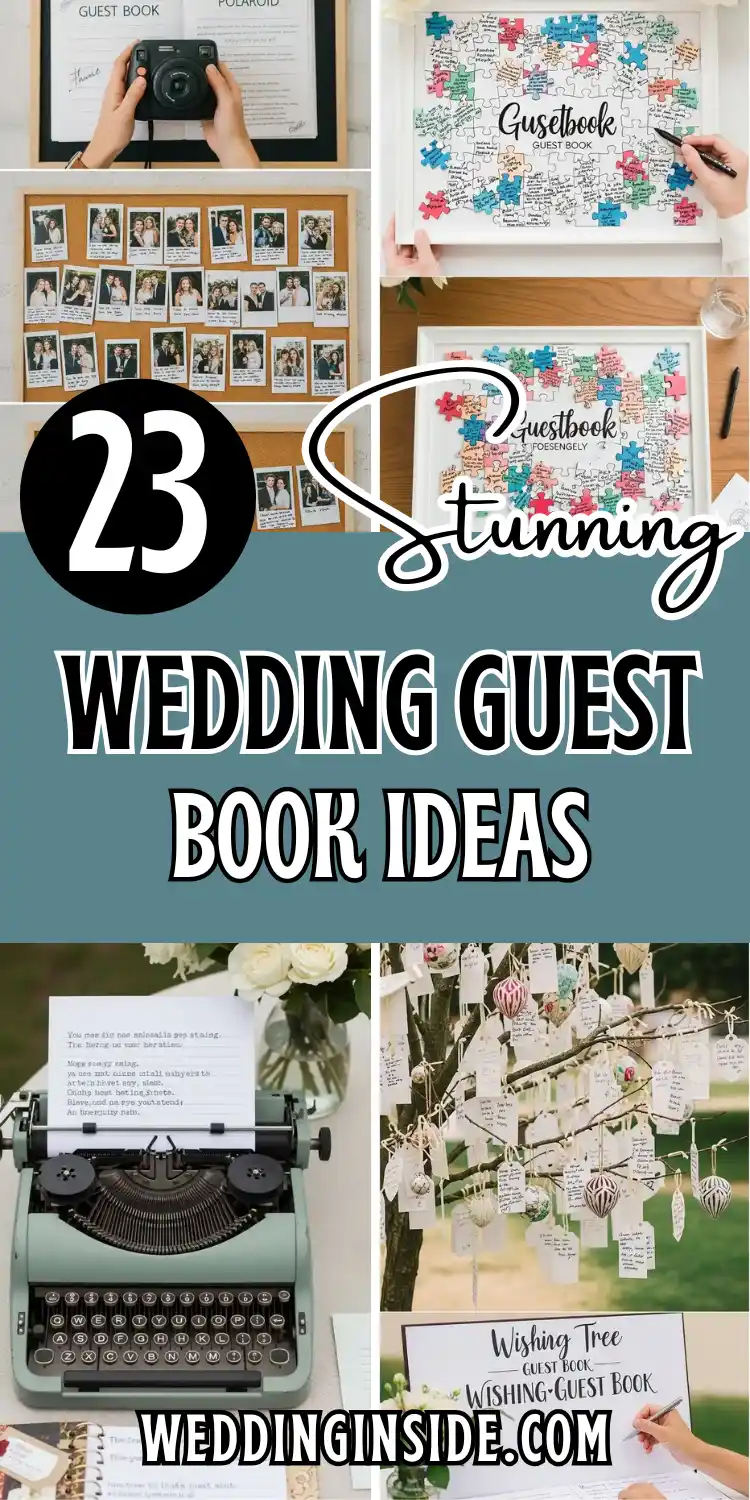 23 Creative Wedding Guest Book Ideas for a Memorable Day 2 23 Stunning Wedding Guest Book Ideas
