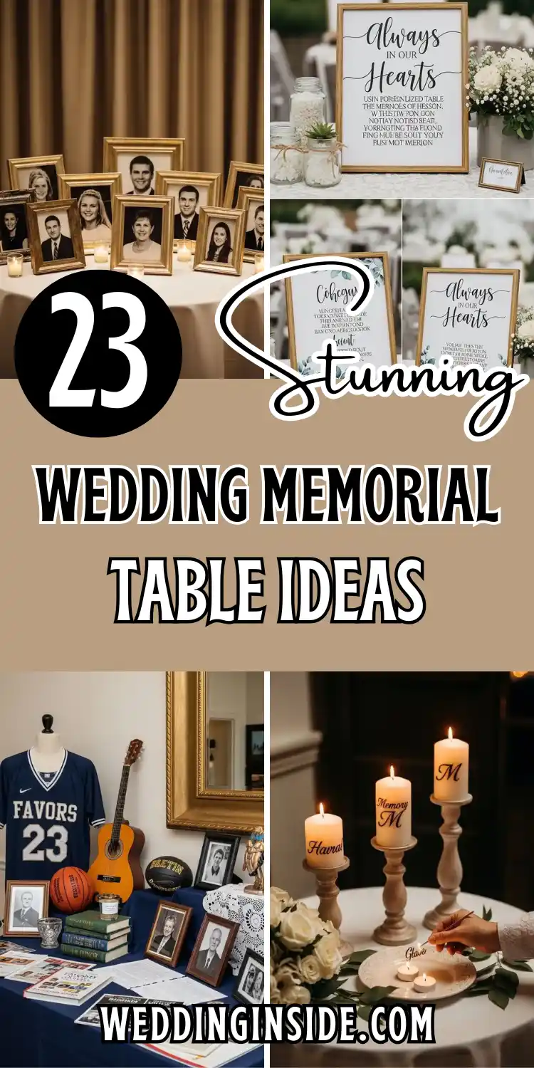 23 Meaningful Wedding Memorial Table Ideas for Your Big Day 2 23 Stunning Wedding Memorial Table Ideas