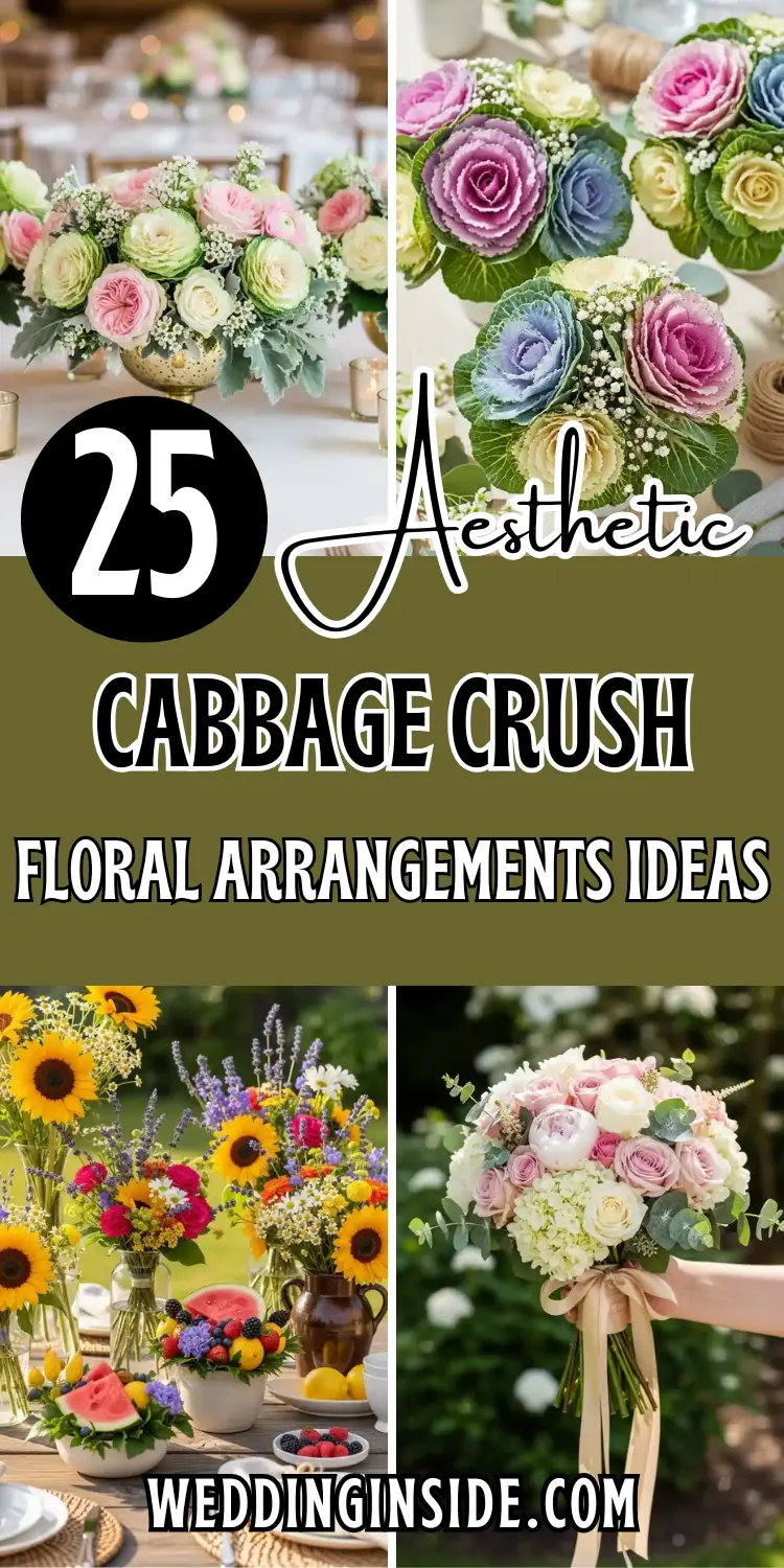 Love Unique Florals? 25 Cabbage Crush Floral Arrangements to Try 2 25 Cabbage Crush Floral Arrangements Ideas