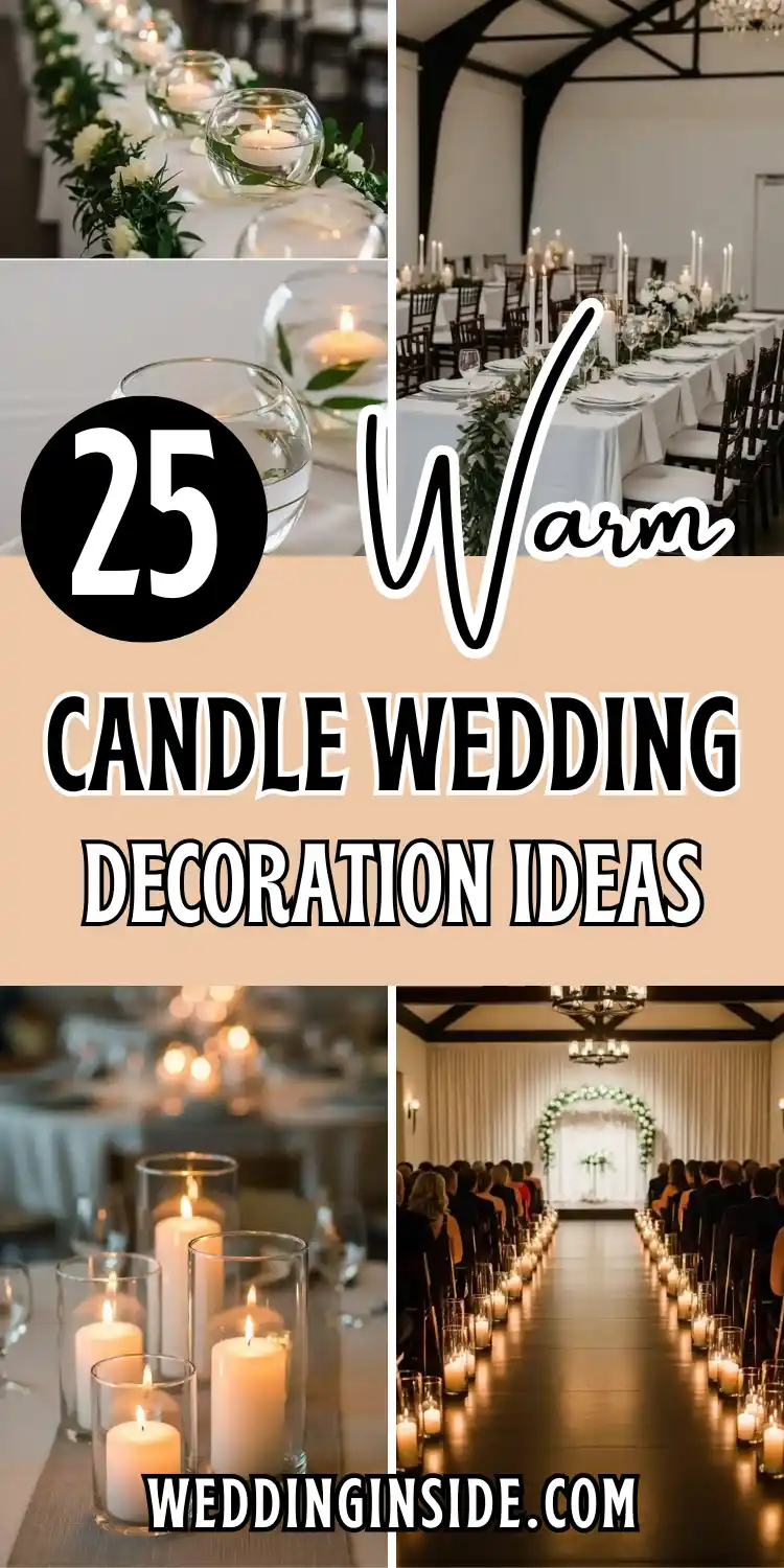 25 Candle Wedding Decoration Ideas That Feel Magical 2 25 Candle Wedding Decoration Ideas