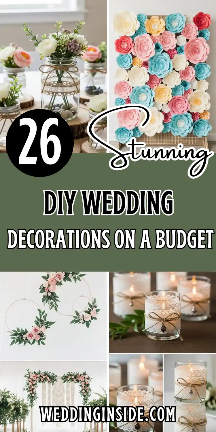 26 DIY Wedding Decorations on a Budget That Look Expensive 2 26 DIY Wedding Decorations on a Budget