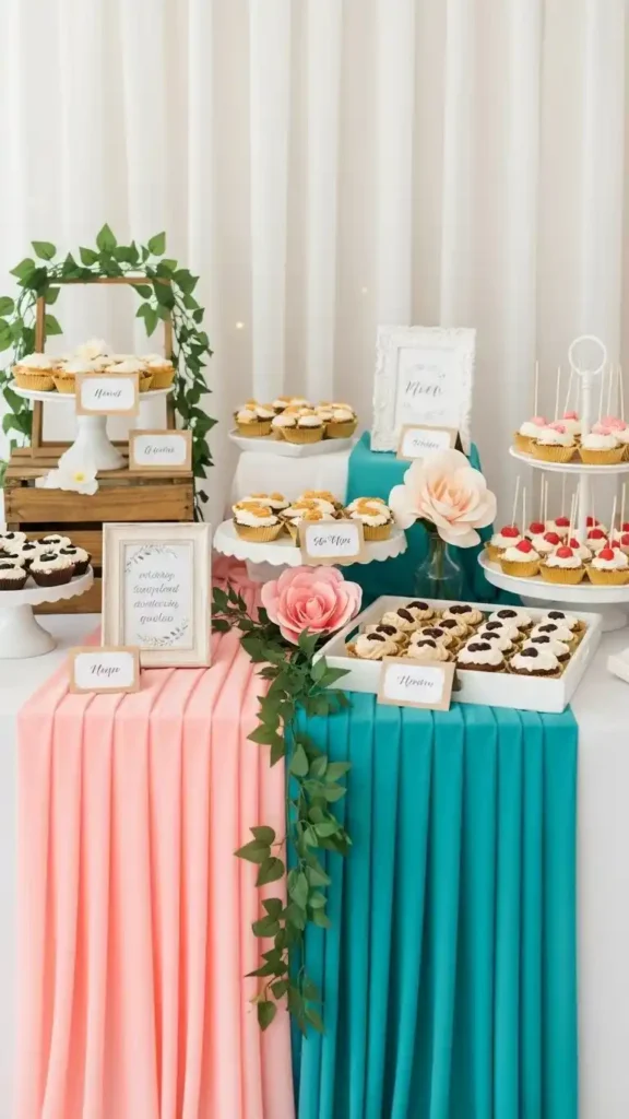 26 DIY Wedding Decorations on a Budget That Look Expensive 29 26. DIY Dessert Table Decorations