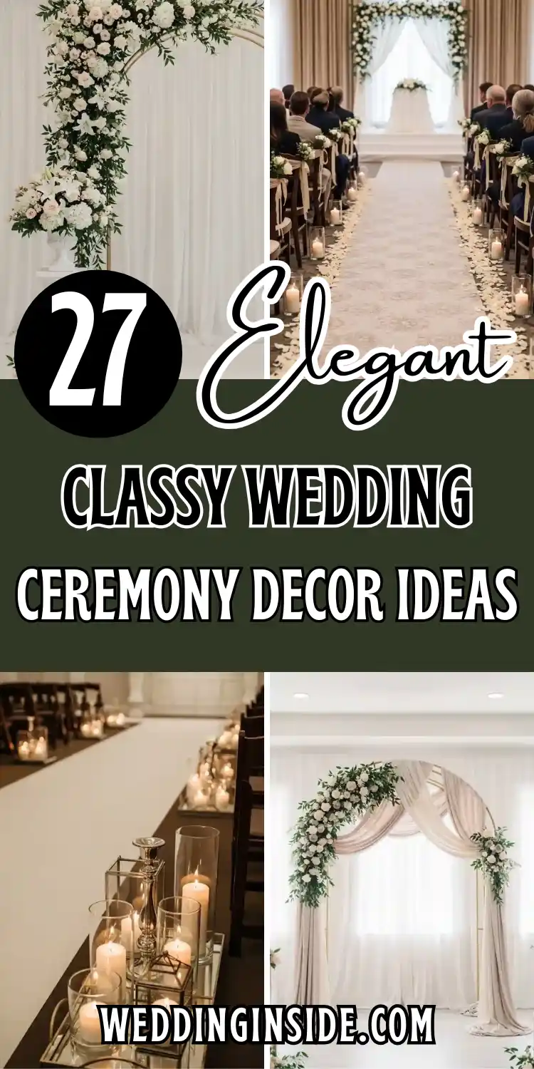 27 Classy Wedding Ceremony Décor Ideas You’ll Love 2 27 Classy Wedding Ceremony Décor Ideas