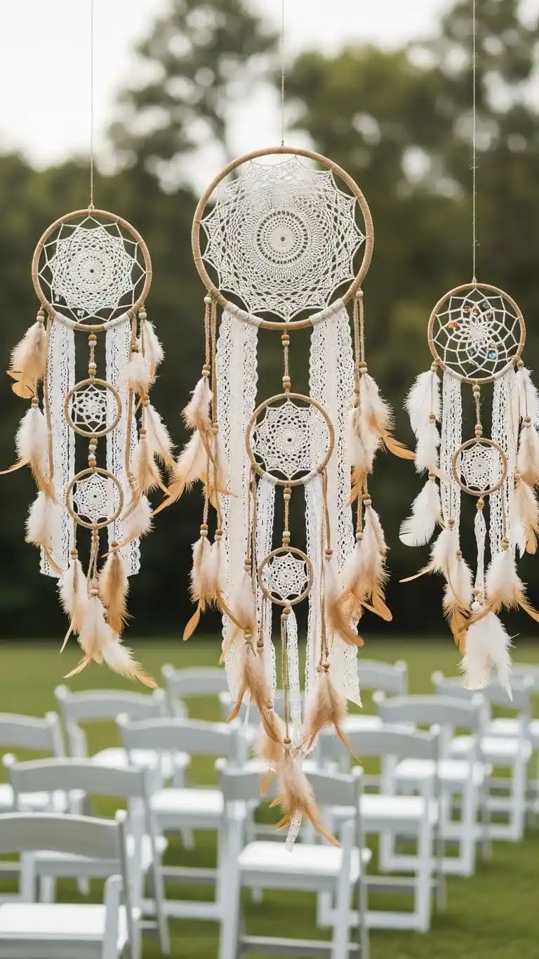19 DIY Boho Wedding Decor Ideas to Transform Your Venue 8 4. Dreamcatcher Decor