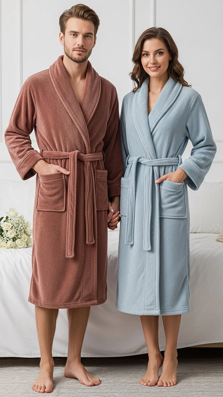 17 Unique Wedding Gift Ideas for Couple They’ll Actually Use 9 A Cozy His and Hers Bathrobe Set for Relaxing Evenings