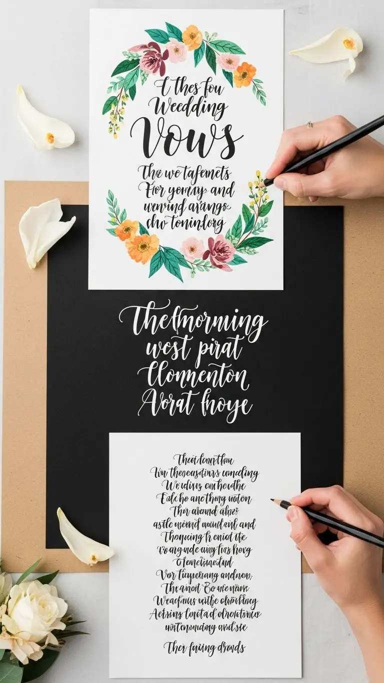 27 Wedding Gift Ideas DIY for a Personal Touch 17 Artistic Wedding Vows Print