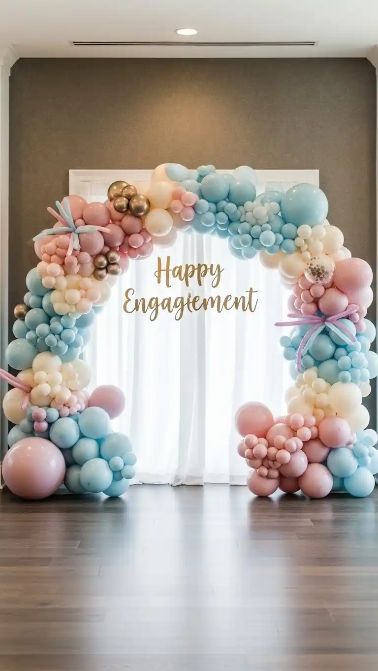 24 Engagement Party Decorations for a Memorable Celebration 7 Balloon Arches and Garlands