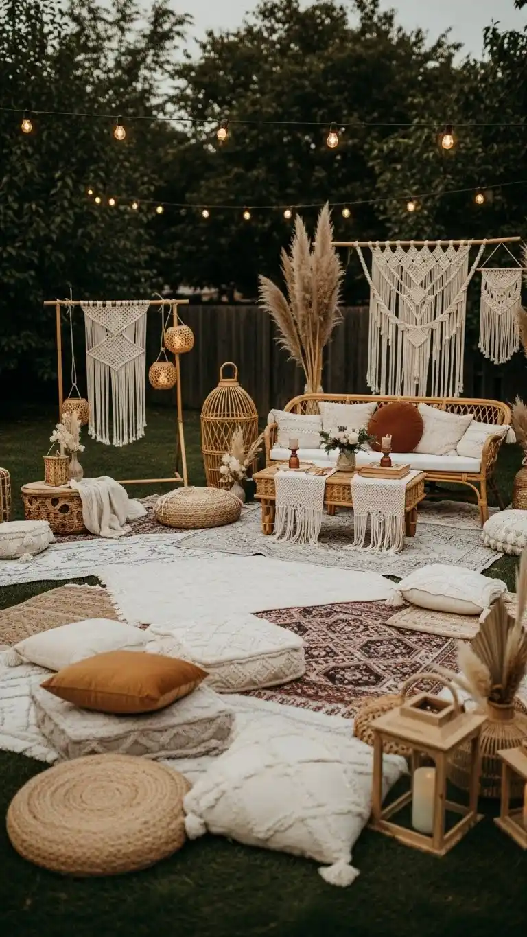23 Engagement Party Ideas to Elevate Your Event 7 Boho-Chic Backyard Soirée