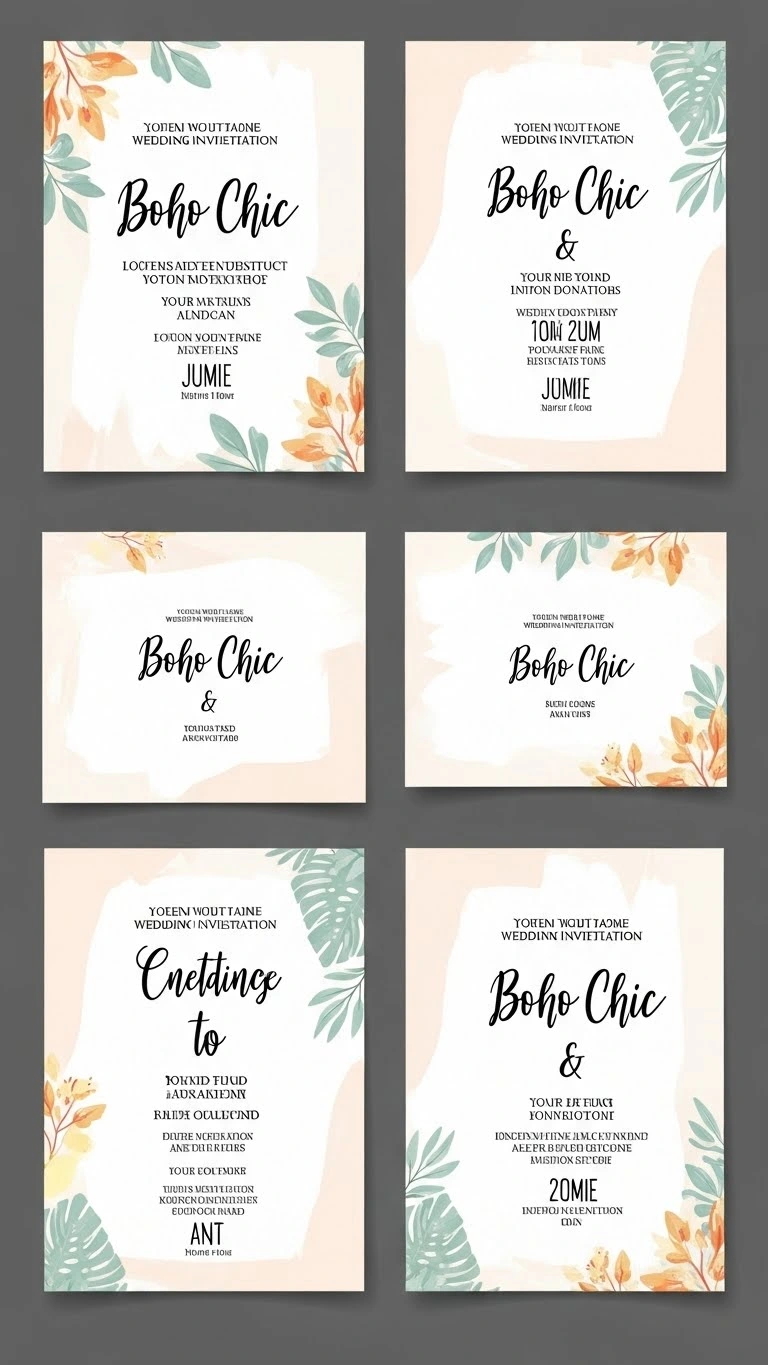 17 Wedding Invitation Templates Ideas That Feel Modern & Timeless 10 Boho Chic Wedding Invitations Template