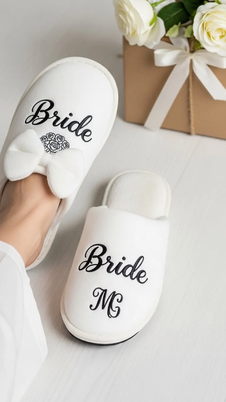 19 Wedding Gift Ideas for Bride She’ll Truly Love 23 Bride-Themed Slippers for Comfort and Relaxation