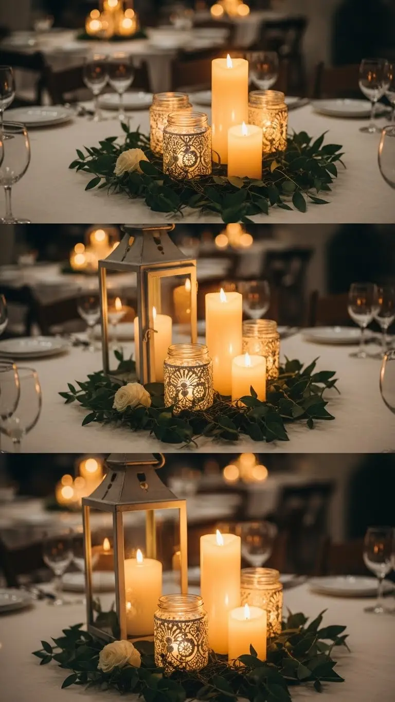 17 Easy DIY Wedding Decoration Ideas Anyone Can Make 14 Creative Candle Arrangements