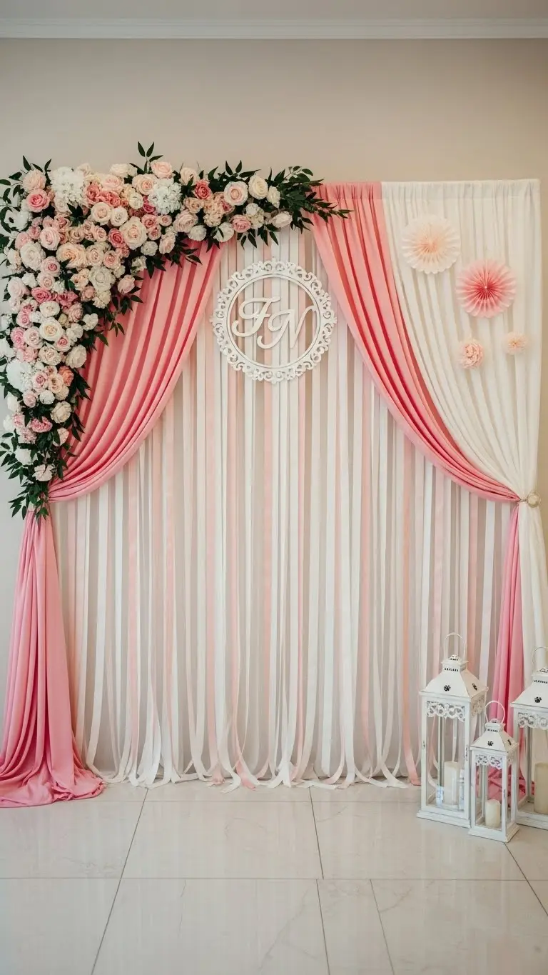 17 Easy DIY Wedding Decoration Ideas Anyone Can Make 8 Creative Wedding Backdrops