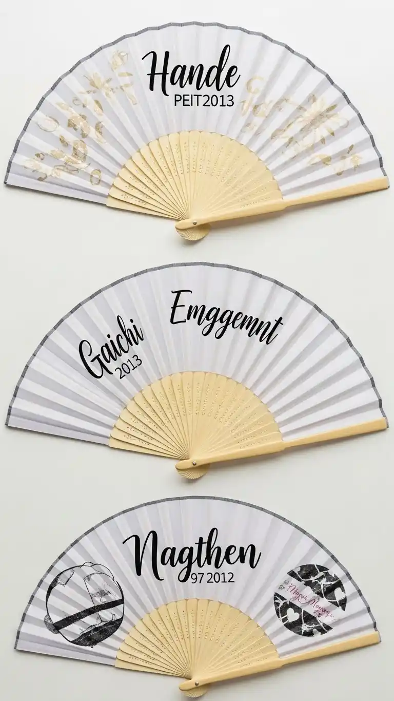 20 Engagement Party Favors Everyone Will Remember 20 Custom Hand Fans