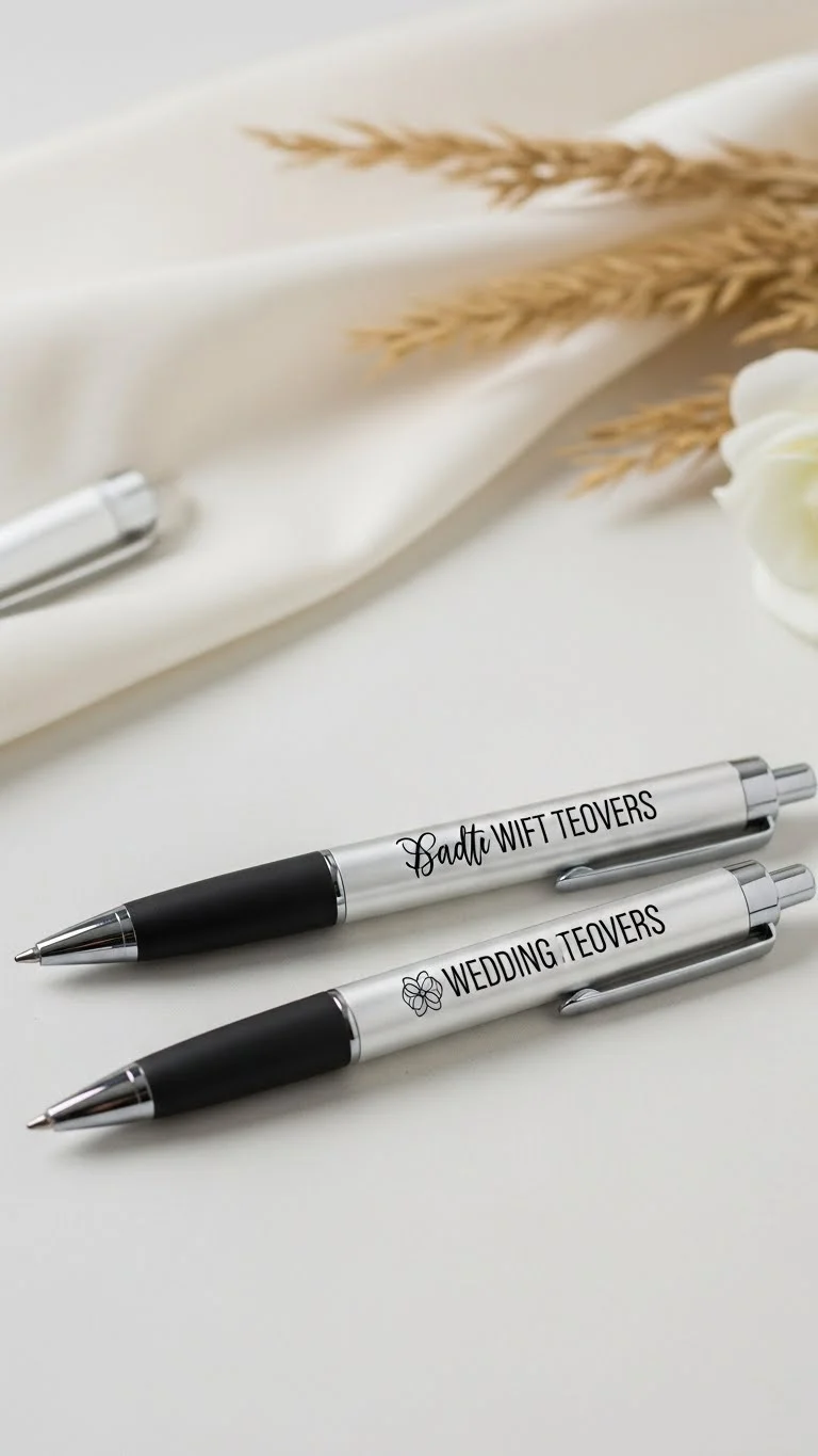 Wedding Gift Favors: 15 Perfect Ideas 14 Customized Pens as Simple Wedding Gift Favors