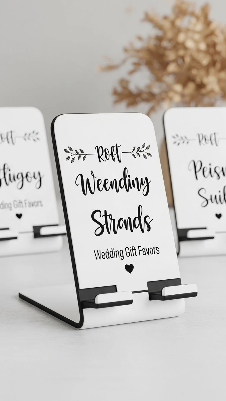Wedding Gift Favors: 15 Perfect Ideas 17 Customized Phone Stands as Modern Wedding Gift Favors
