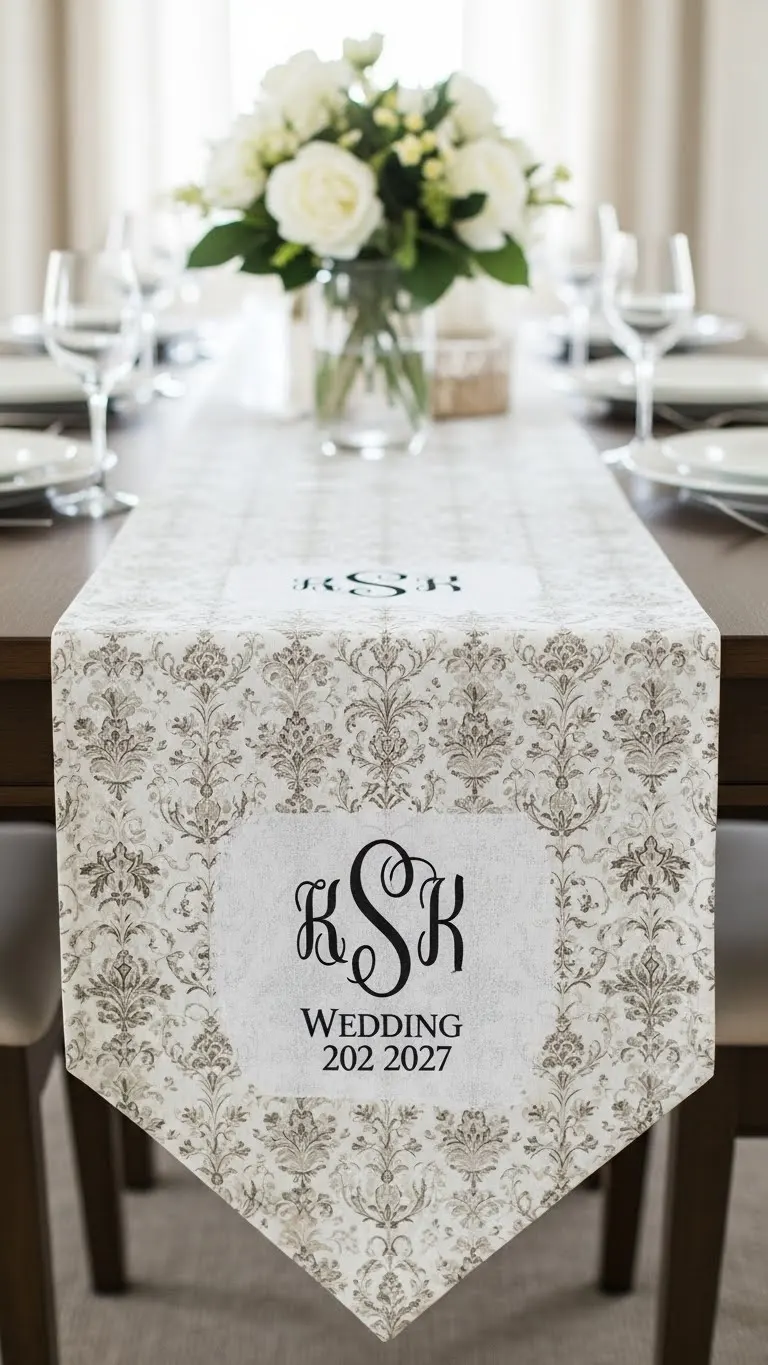 How to Style the Perfect Wedding Gift Table: 21 Must-See Decor Ideas 24 Customized Table Runners 2