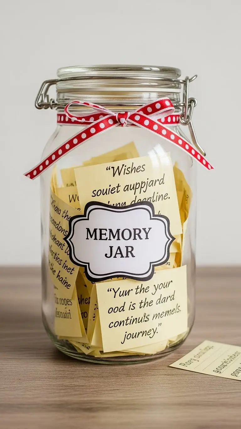 27 Wedding Gift Ideas DIY for a Personal Touch 6 DIY Memory Jar Filled with Personalized Notes