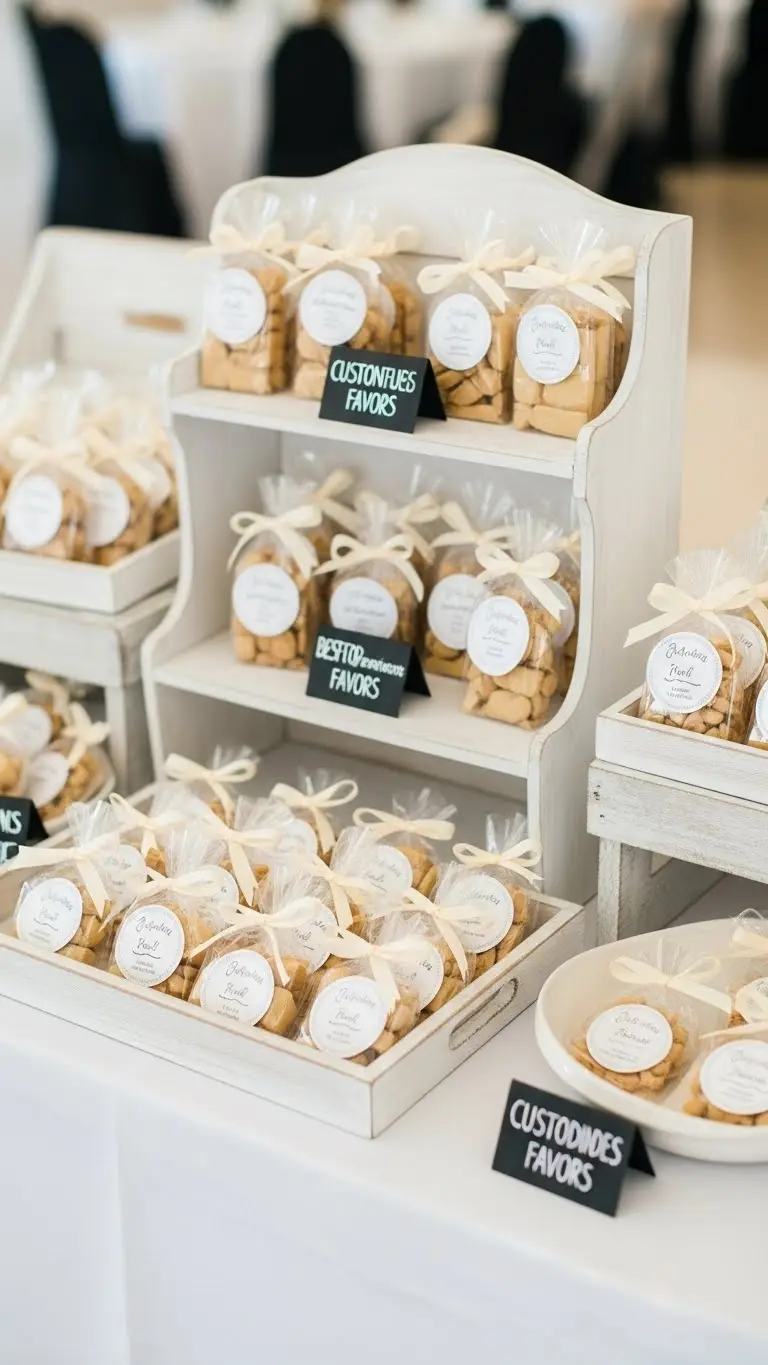 DIY Wedding Decorations at Home: 19 Affordable Ideas 17 DIY Wedding Decorations at Home Using Customized Favor Displays