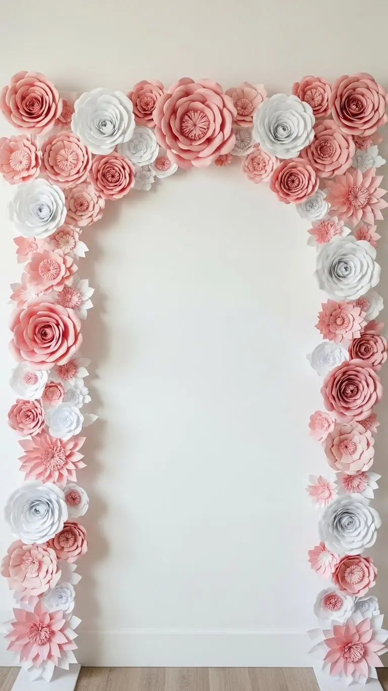 DIY Wedding Decorations at Home: 19 Affordable Ideas 9 DIY Wedding Decorations at Home Using Paper Flower Installations