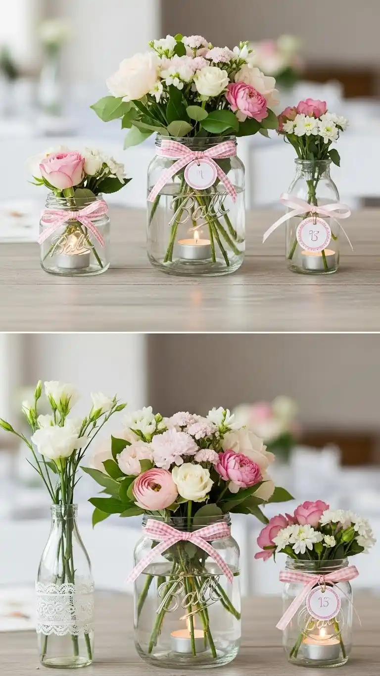 24 Engagement Party Decorations for a Memorable Celebration 20 Decorative Ball Jars and Vases