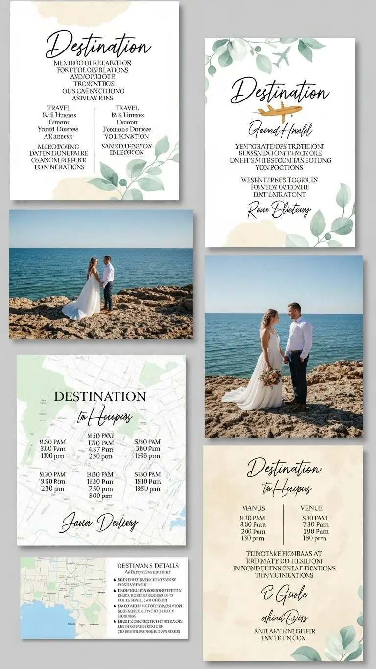 17 Wedding Invitation Templates Ideas That Feel Modern & Timeless 12 Destination Wedding Invitations Template